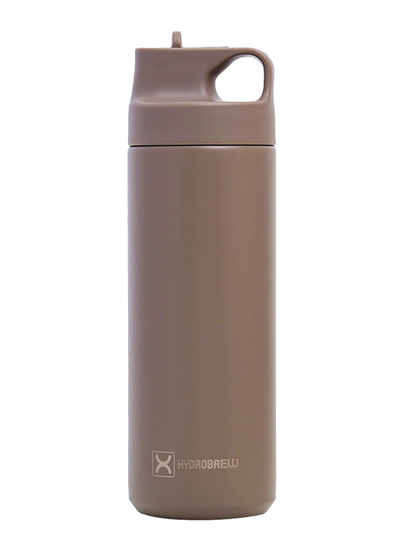 Hydrobrew 550ml Insulated Sports Water Bottle, Khaki