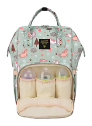 Sunveno Green Dream Diaper Bag for Kids Unisex, with Stroller Hooks, Extra Large, Green