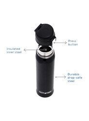 Eazy Kids Insulated Travel Water Bottle, 500ml, Black