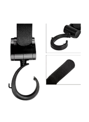 Alameda Rotating Compatible Stroller Hooks, Black