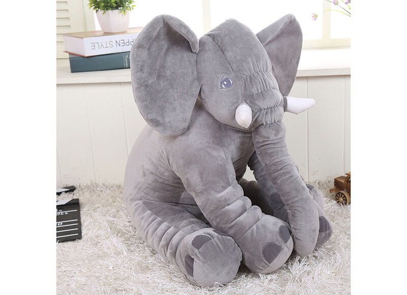 

Eazy Kids Plush Pillow, Medium, Grey