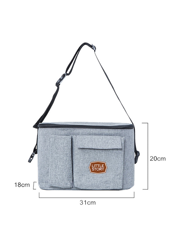 Little Story Stroller Organizer Travel Bag, Grey