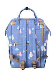 Sunveno Unicorn Diaper Bag for Kids Unisex, with Stroller Hooks, Extra Large, Blue