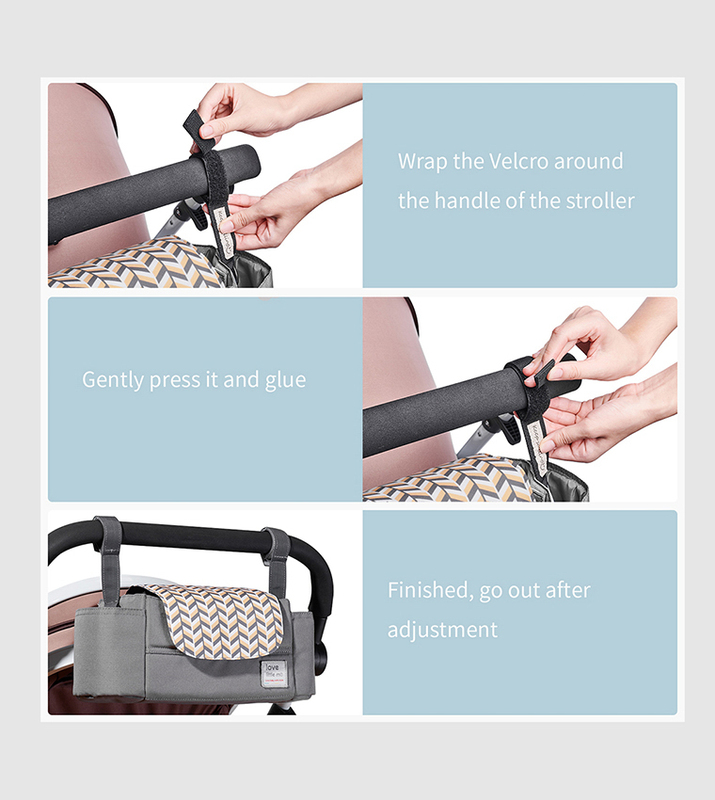 Sunveno Summer Vibes Stroller Organizer, Grey