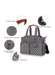 Little Story Signature Diaper Bag, Grey