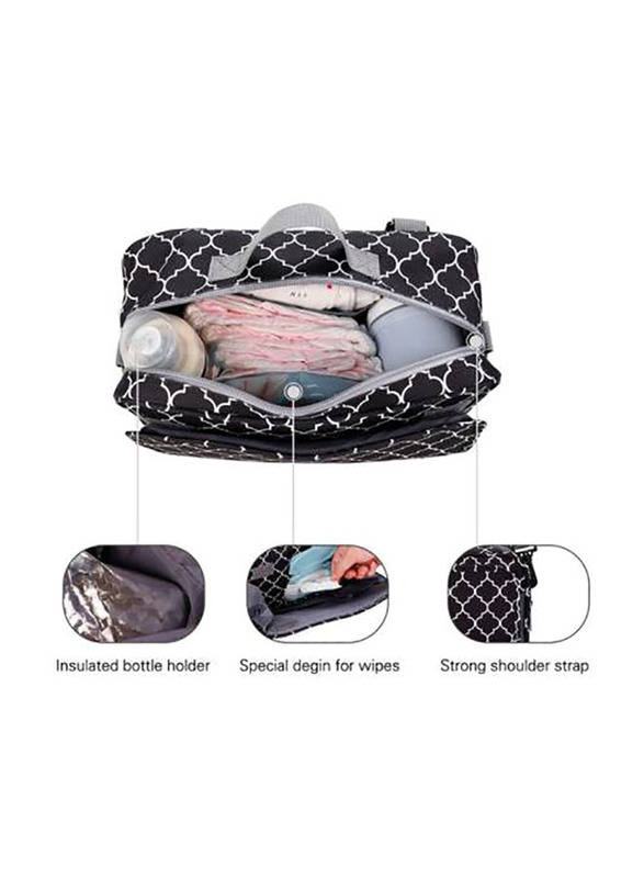 Little Story Diaper Changing Clutch Kit for Baby, Black
