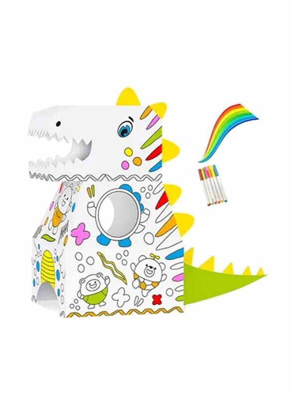 

Eazy Kids DIY Doodle Colouring Wearable Dinosaur, Drawing & Painting Supplies, Ages 3+