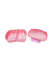 Eazy Kids Rabbit Lunch Box & Water Bottle Set for Kids, 2 Pieces, Pink