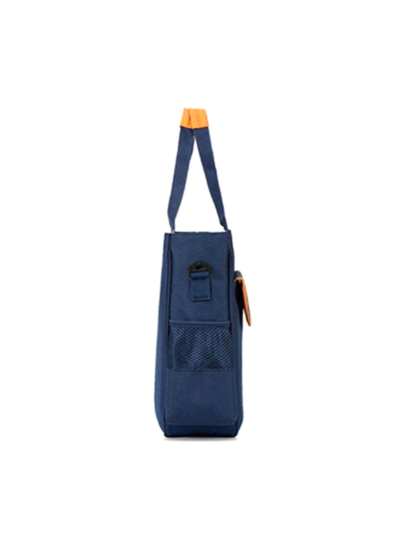 Eazy Kids Ergonomic Multipurpose School & Lunch Bag for Kids, Blue