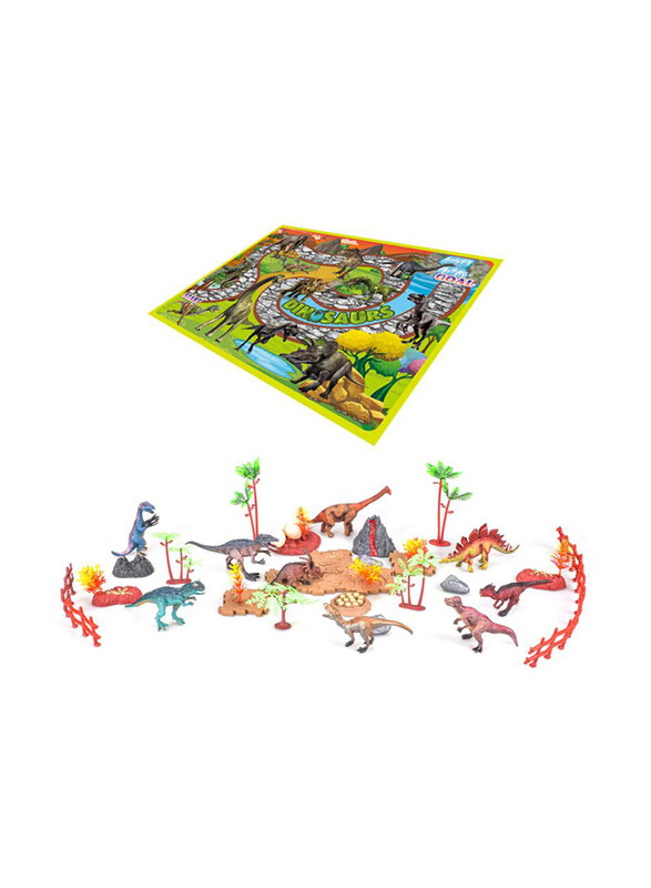 

Little Story Toy Dino World Set, 18 Pieces, All Ages, Multicolour