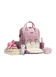 Sunveno Diaper Bag with Stroller Hooks, Nova Pink