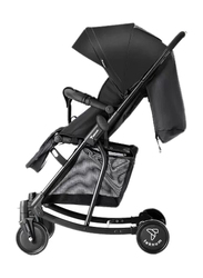 Teknum Stroller With Rocker with Blue Diaper Tote Bag, Black