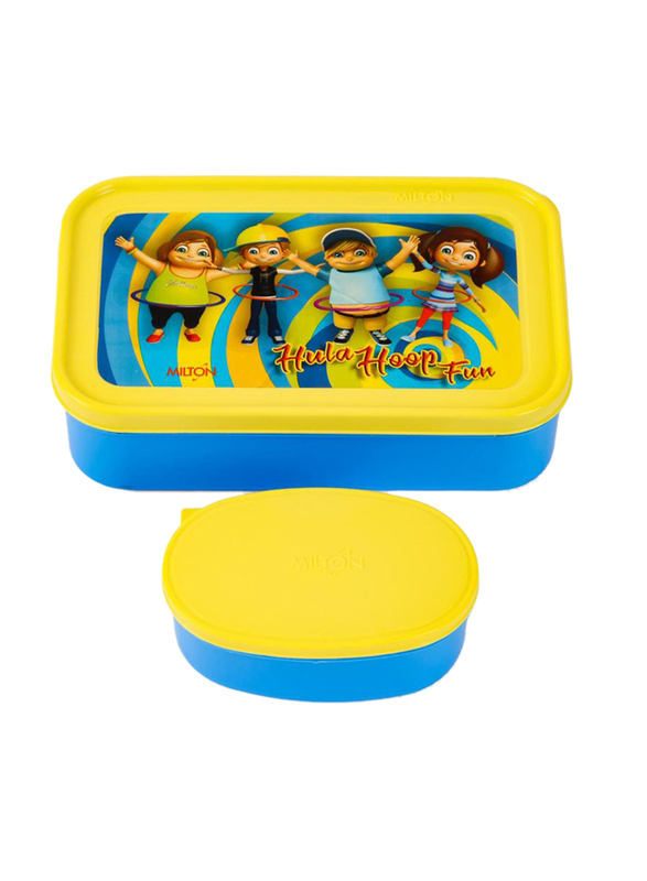 Milton School Time Lunch Box for Kids, Blue