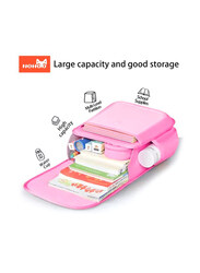 Nohoo Spine Protection Horizontal School Backpack for 0 5 Grade Primary Students, Pink