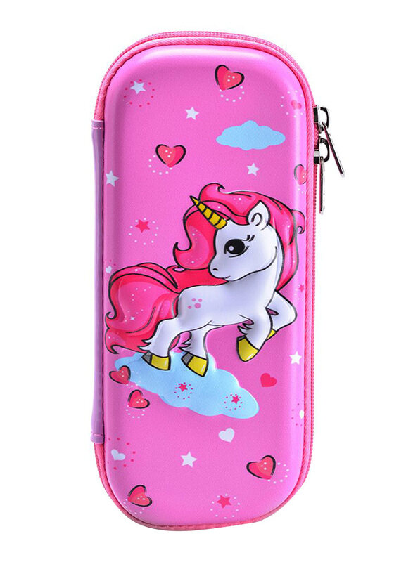 

Eazy Kids Unicorn 3D Pencil Case For Unisex, Pink