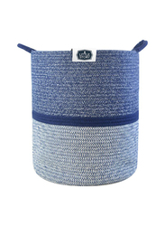 Little Story Cotton Rope Diaper Caddy for Baby, X-Large, Blue