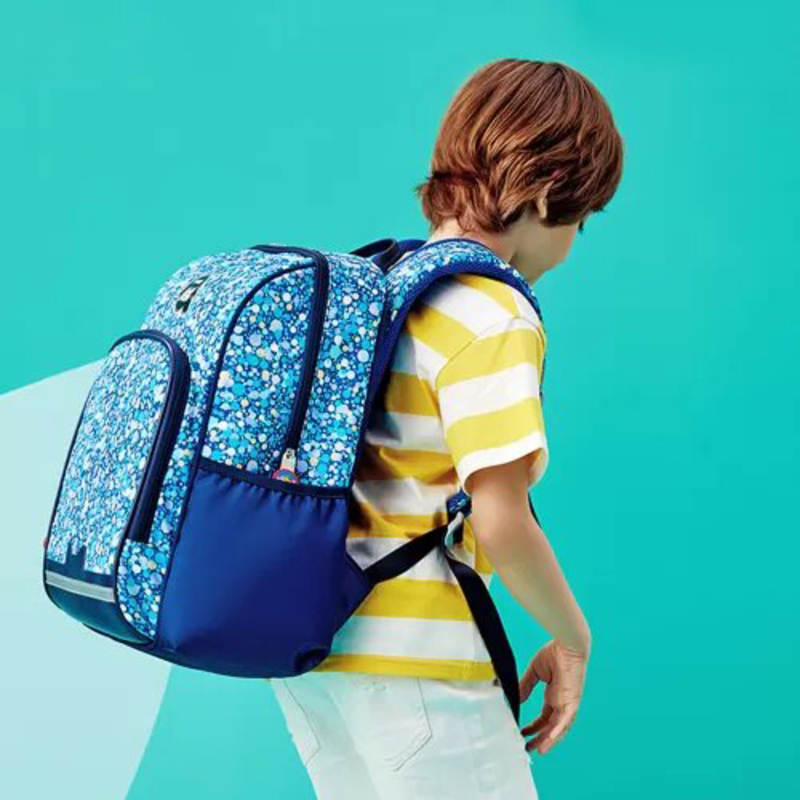 Nohoo Retro School Bag, Blue