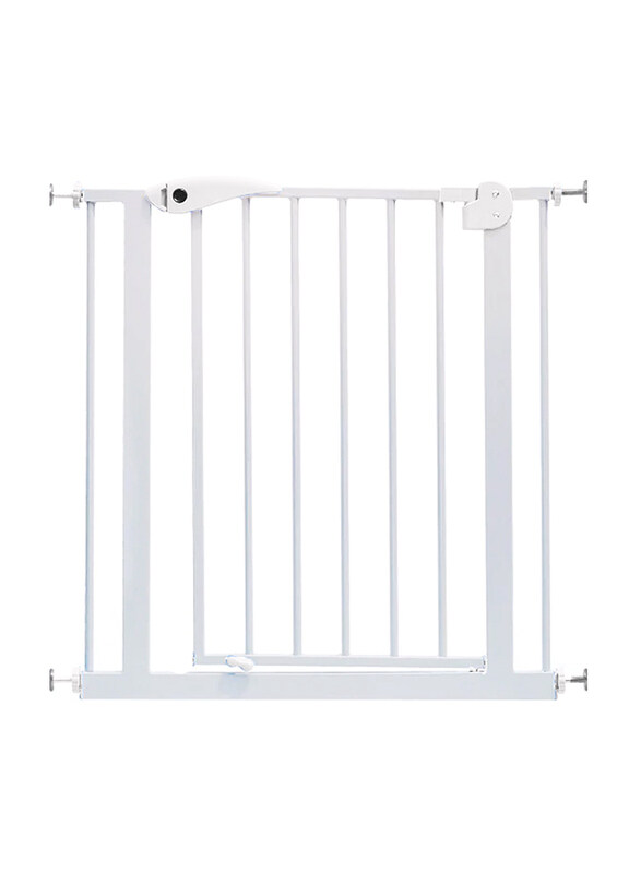 

Baby Safe Metal Safety Gate with 10cm Extension, White