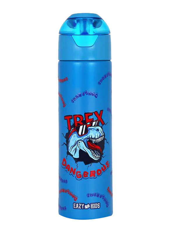 

Eazy Kids Insulated Steel Water Bottle With Spray, 640ml, Dino Blue