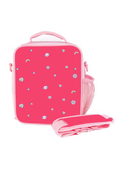 Eazy Kids Unicorn Believe Dream Shine Bento Lunch Bag, Pink