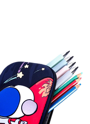 Eazy Kids Astronaut 3D Pencil Case For Unisex, Blue