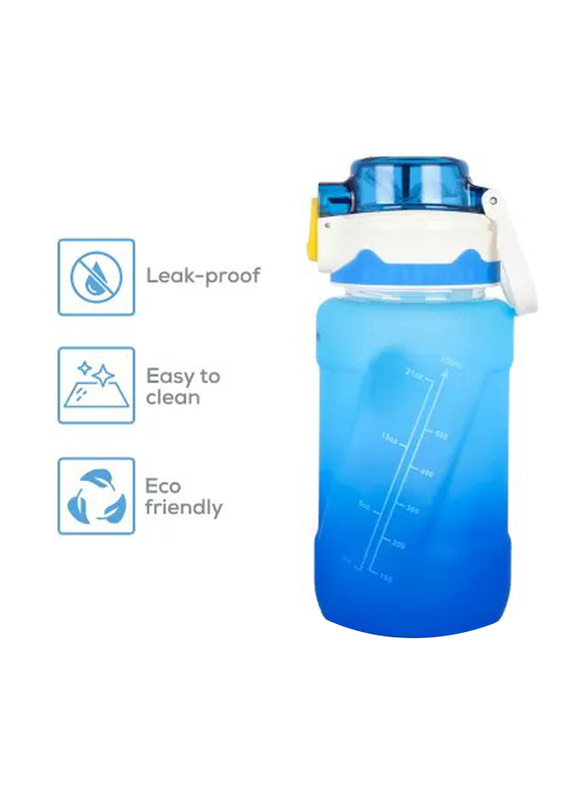 Nova Kids Water Bottle with Straw, 550ml, Blue