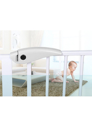 Baby Safe Metal Safety Gate with 30 cm + 45 cm Extension, White