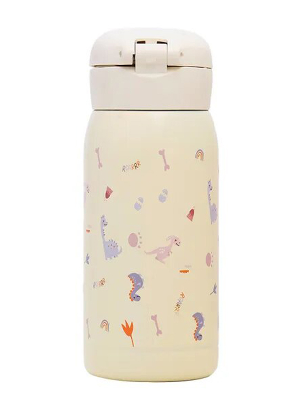 Eazy Kids Insulated School Water Bottle, 350ml, Ivory