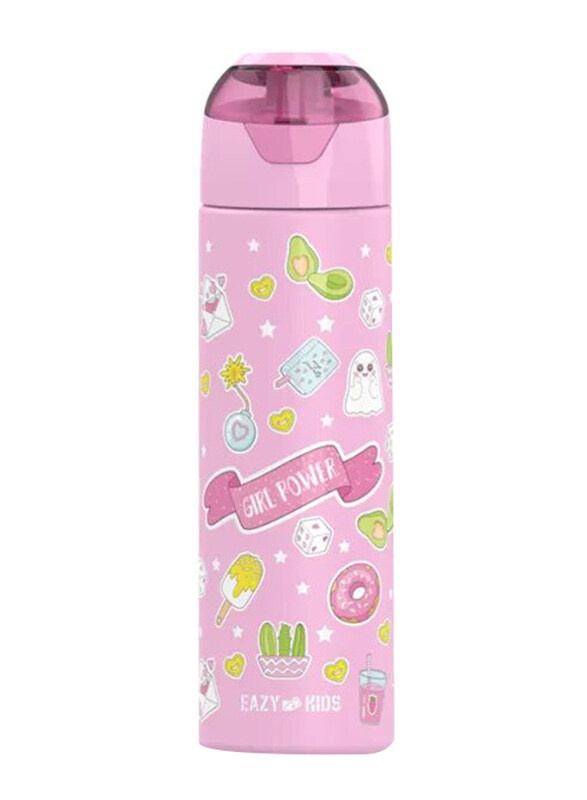 

Eazy Kids Insulated Steel Water Bottle With Spray, 640ml, Pink