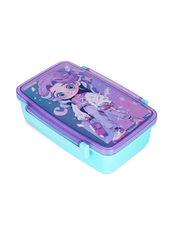 Nova Kids Bento Lunch Box with Spoon & Fork, Cite Girl Pink