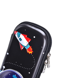 Eazy Kids Astronaut 3D Pencil Case For Unisex, Black