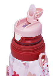 Eazy Kids Water Bottle With Straw, 600ml, Pink