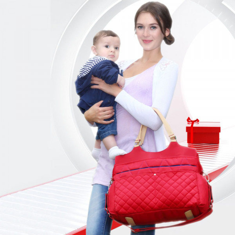Sunveno Fashion Diaper Bag, Red