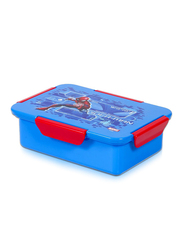 Eazy Kids Marvel Spider Man Compartment Convertible Bento Lunch Box for Kids, Blue
