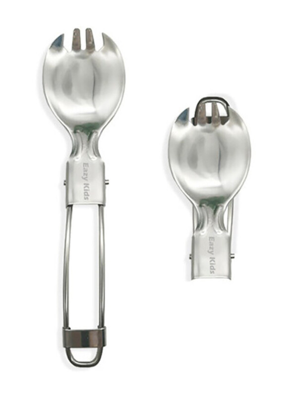 

Eazy Kids Folding Spoon Fork, Silver