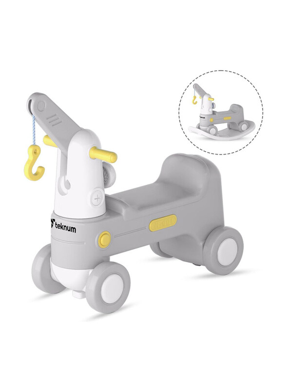 

Teknum 2-in-1 Rock Ride-On, Grey