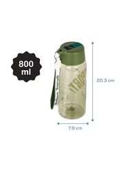 Hydrobrew Water Bottle with Grab String, 800ml, Green