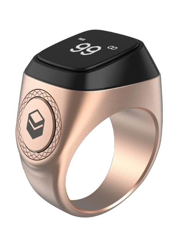 

iQibla Smart Tasbih Zikr Aluminium Ring, 18mm, Rose Gold