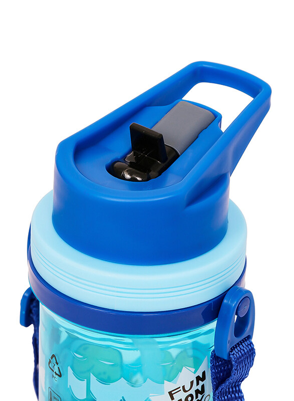 Eazy Kids Water Bottle With Straw, 500ml, Blue