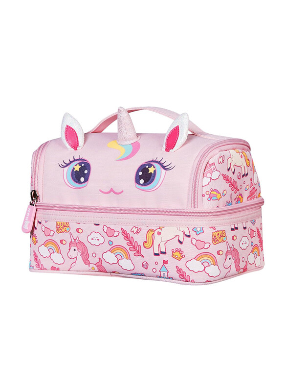

Nohoo Unicorn Kids Insulated Lunch Bag for Kids, Pink