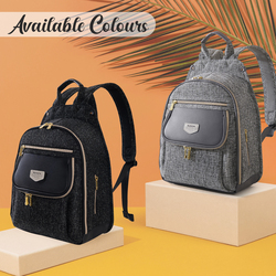 Sunveno Fashion Compact Diaper Backpack, Black
