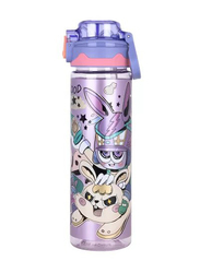 Nova Kids Water Bottle with Straw, 700ml, Purple