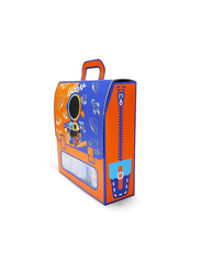 Eazy Kids Astronaut Lunch Box & Water Bottle Set for Kids, 2 Pieces, Blue