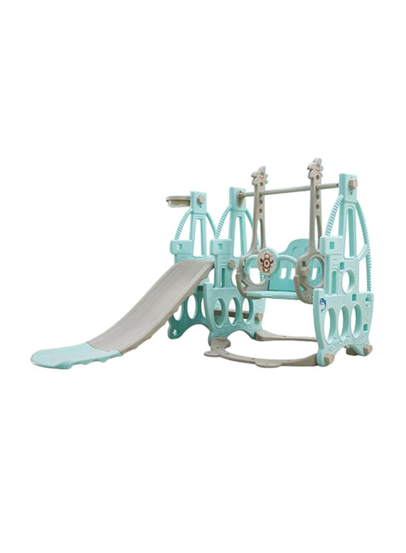 

Little Story 3-in-1 Green Swing with Slide, Outdoor Playgrounds, Ages 5+