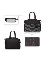 Little Story Signature Diaper Bag, Black