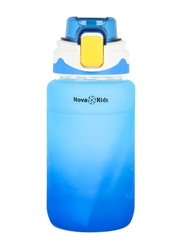 Nova Kids Water Bottle with Straw, 550ml, Blue