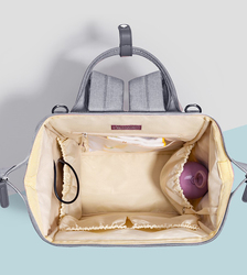 Sunveno Diaper Bag with Stroller Hooks, Nova Grey