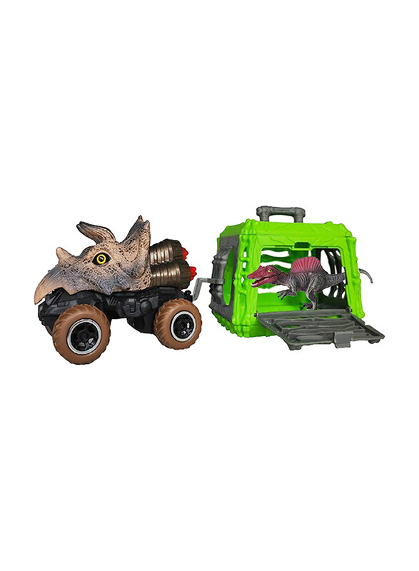 

Little Story Pull Back Dinosaur Kids Toy with Cage, Ages 3+, Multicolour