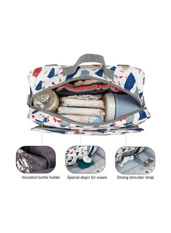 Little Story Diaper Changing Clutch Kit for Baby, Geo White