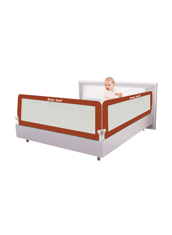Baby Safe Safety Bed Rail, XL, 150x42cm, Brown